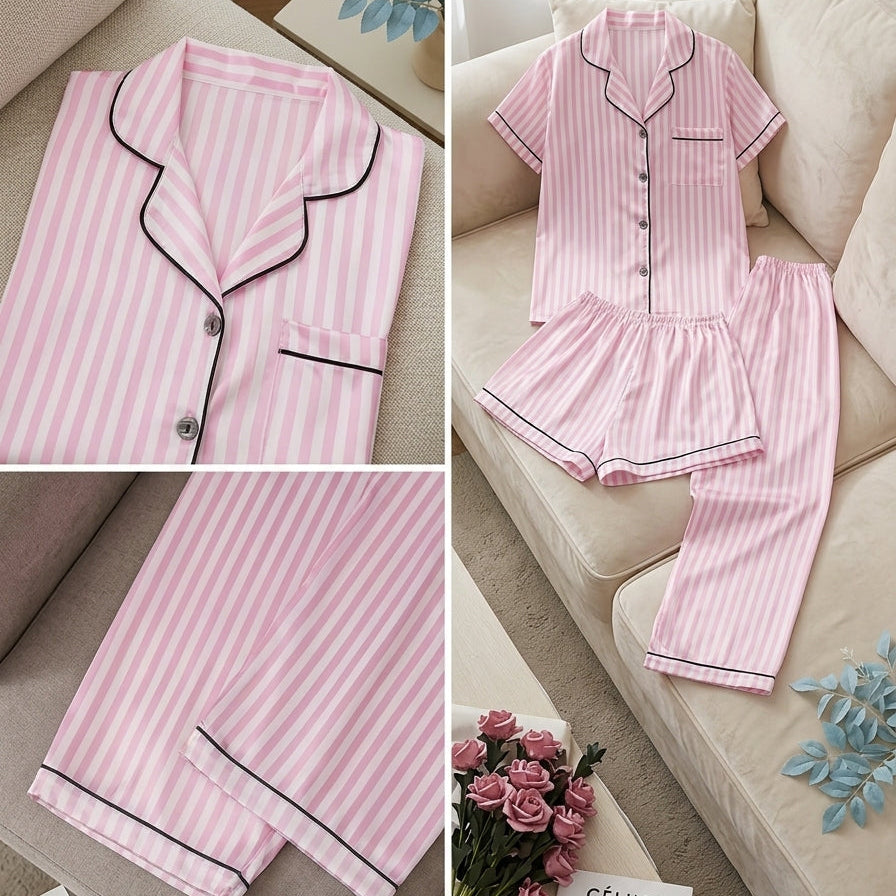 Women Silky Satin Pajamas